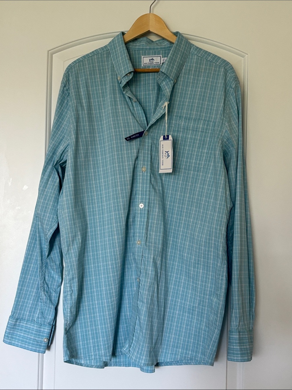 Southern Tide Ellis Blue Long Sleeve Sport Shirt Men’s Large NWT